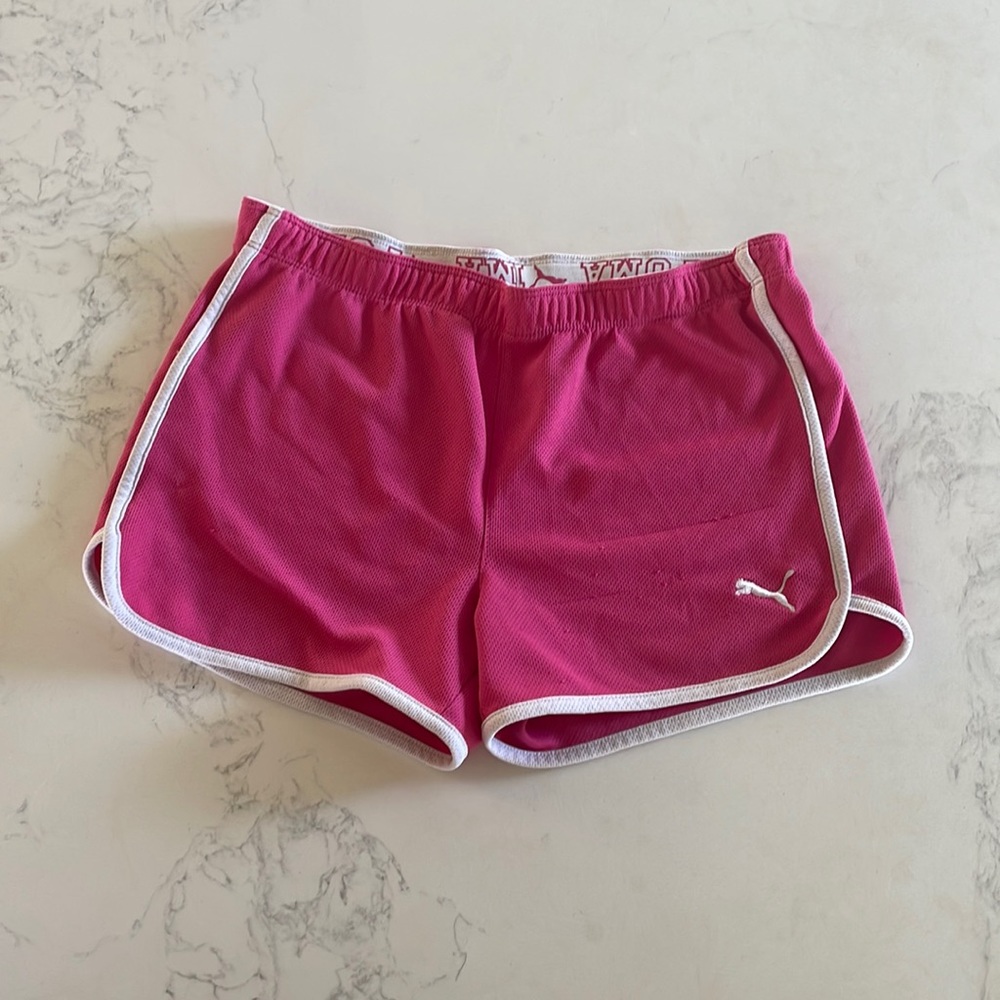 PUMA GIRLS ATHLETIC SHORTS